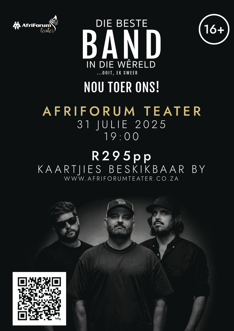 Die beste band in die wêreld … ooit, ek sweer! – nou toer ons!