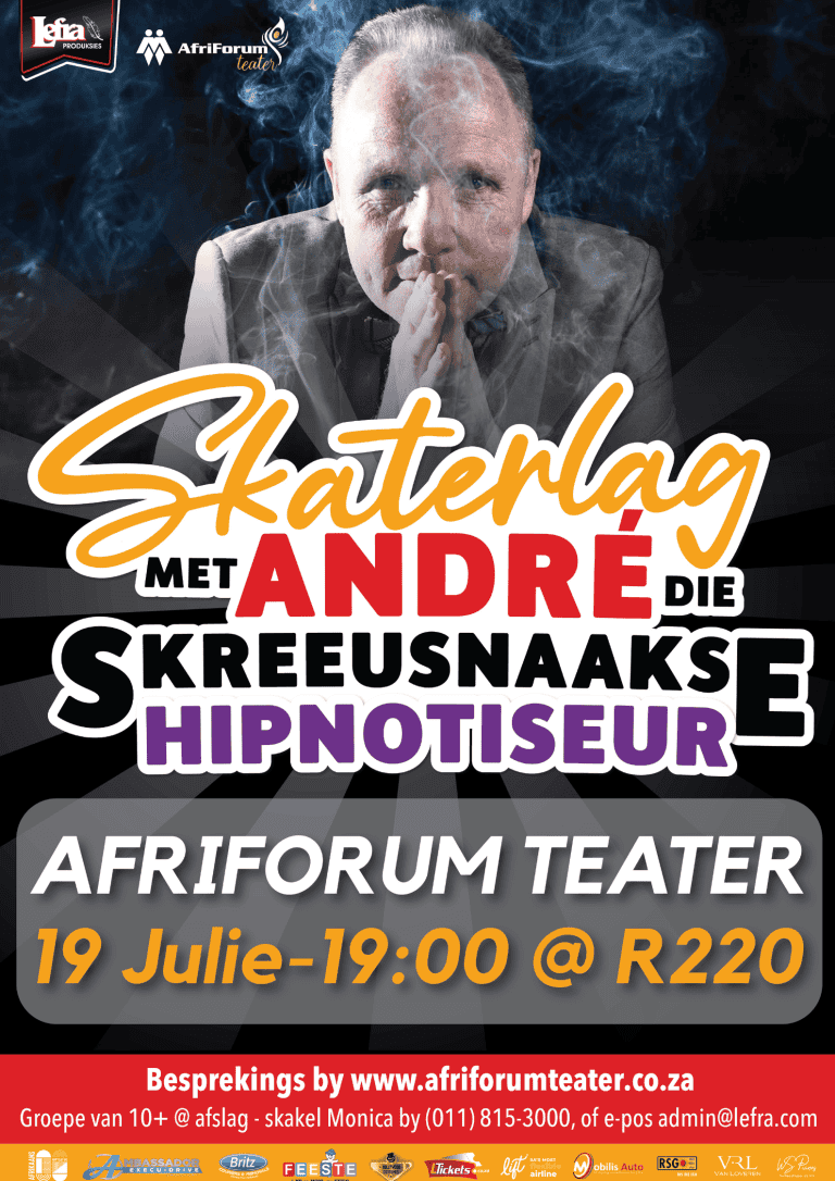 Skaterlag met André, die skreeusnaakse hipnotiseur