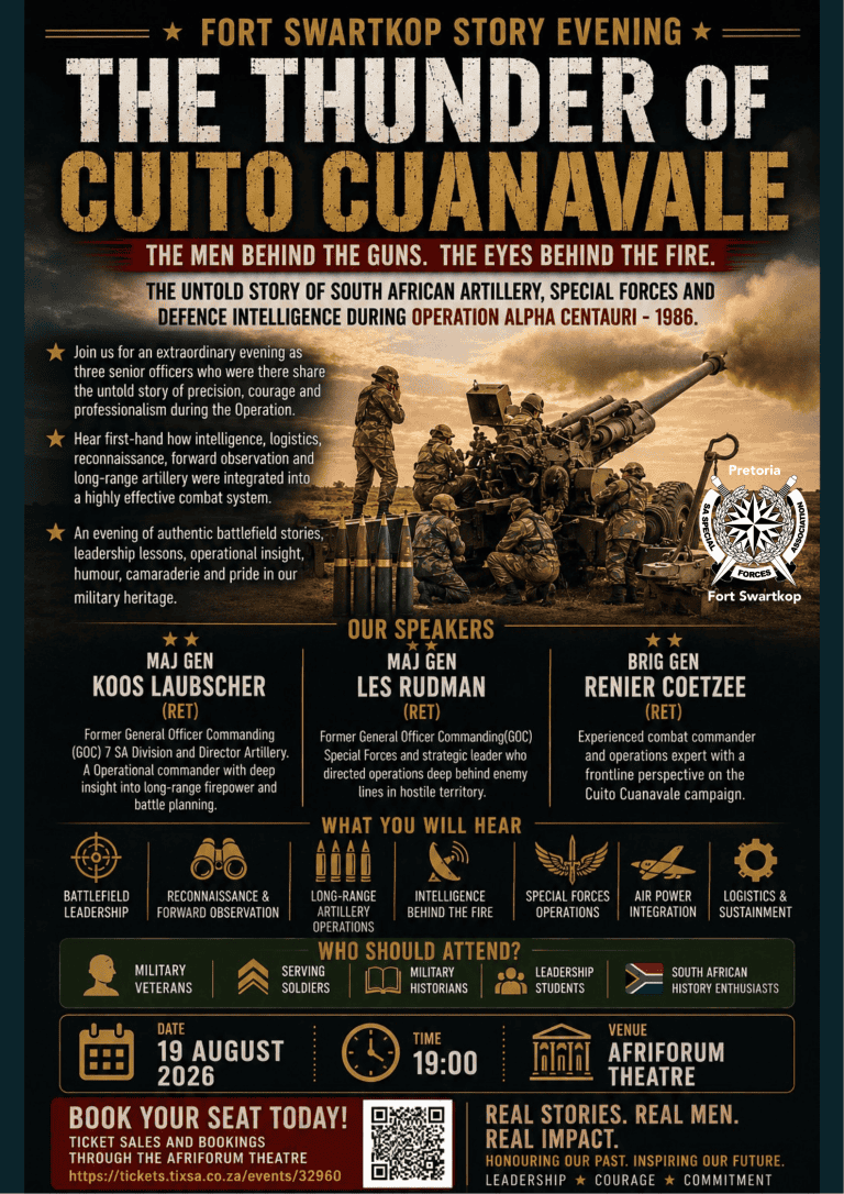 Fort Swartkop story evening: The thunder of Cuito Cuanavale