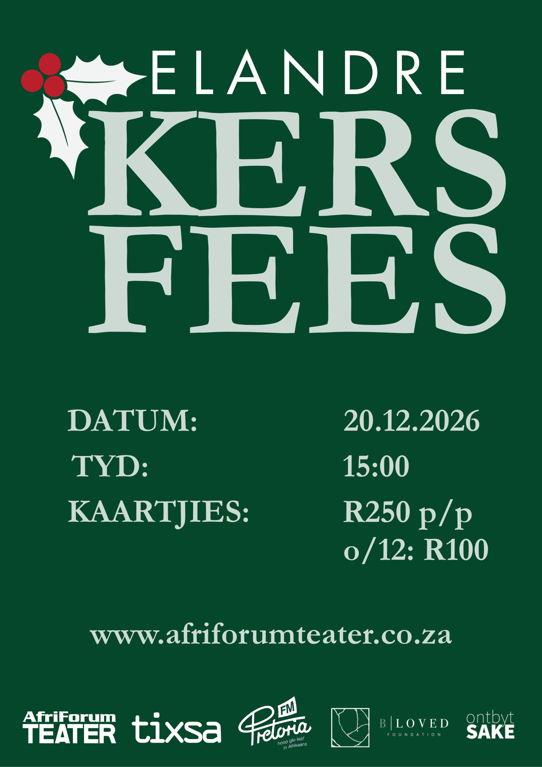A1 POSTER KERSFEES